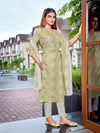 Navyaa Women's Cotton Blend Printed Straight Kurta Pant With Dupatta-Me197-mgbeige-skd