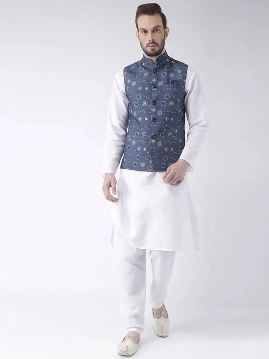 Hangup Men Standard Printed Men's Indian Wear-35APrintedNehru