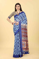 Blooming Delight Saree-SZ-INDIGO-1410