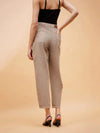 Women Beige Balloon Fit Jeans