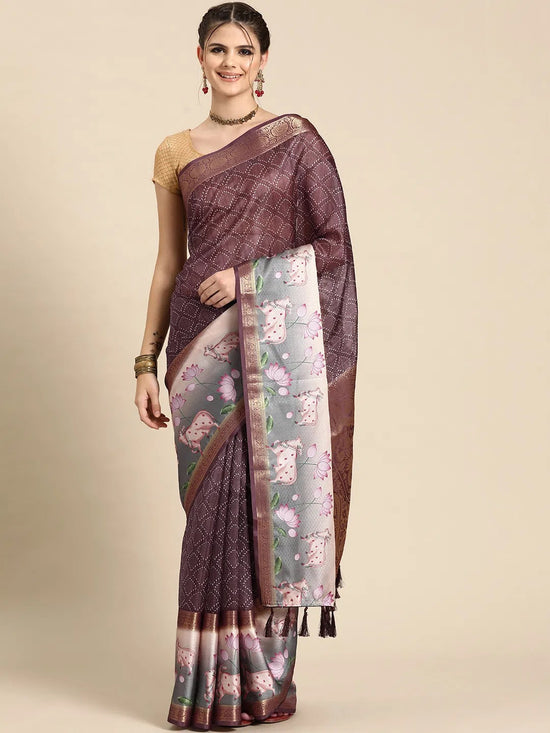 Art-Inspired Fusion Wonder Saree-SZ-DGBARFI1-WN-2033