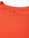 Dillinger Orange Solid Oversized T-Shirt