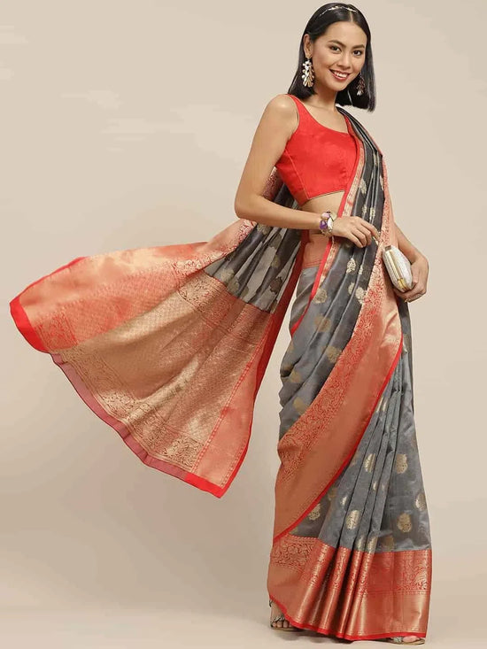 Grand Regal Attire Saree-SZ-CRB6-GY-602