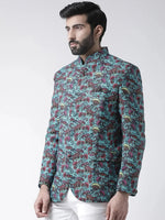 Hangup Men Standard Printed Men Formalwear-D982ButtonBlazer