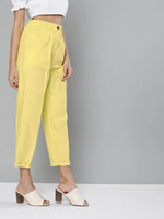 Yellow Tapered Pants