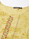 Women Mustard Floral Straight Kurta-NJ-3700325-Mustard