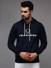 Men Blue Printed Sweatshirt-OTSS-25-Navyblue