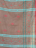 Beige Cotton Soft Saree With Texture Designs-MA62CT331210043