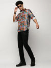 Men Multi Typographic Shirt-PRISM-M204-1615-Multi