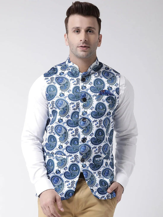 Hangup Men Standard Printed Men's Indian Wear-144A_Printed_Nehru