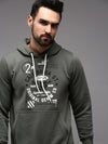 Men Green Solid Sweatshirt-OTSS-27-Olive