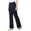 Smarty Pants Women's Cotton Lycra Bell Bottom Navy Blue Color Formal Trouser