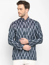 Hangup Men Standard Printed Men's Indian Wear-K77_Short_Kurta