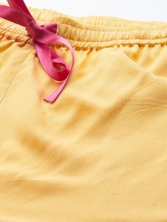 Shirt and Shorts Set in Yellow