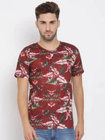 Hangup Men Standard Printed T-Shirts-30T_Henley_Print_TShirt