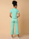 Women Green Checked Tracksuit-AF-1914-Green