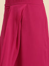 Women Solid Standard Magenta Jumpsuits & Sets