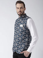 Hangup Men Standard Printed Men's Indian Wear-42APrintedNehru