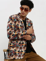 Men Multi Printed Blazer-SOBLZ-85-04-Multi