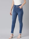 Women Blue Solid Skinny Fit Denim Jeans-LT-205584-1-Blue