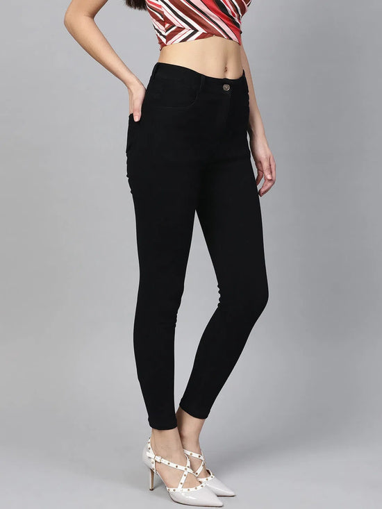 Black Cropped Jeans