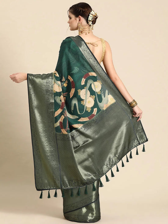 Artistic Majesty Ensemble Saree-SZ-DGSITA-GN-2028