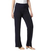 Smarty Pants Women's Cotton Lycra Bell Bottom Navy Blue Color Formal Trouser