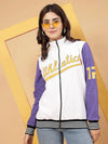 Rigo Women Athletic Puff Printed Varsity Jacket-WSW062-1116-L