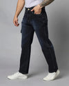 Retro Denim Jeans with 5 pockets-Grey