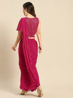 Women Solid Standard Magenta Jumpsuits & Sets