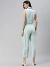 Women's Green Solid Jumpsuit-AE-10000-Seagreen