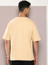 Dillinger Beige Graphic Oversized T-shirt-DLMOV289BGE-S