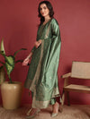 Ahika Polyester Ethnic motifs Green Indian Ethnic