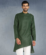 Hangup Men Standard Solid Men's Indian Wear-ST12946_Green_RubyLKurta