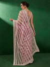 Saree Mall Women's Net Pink Embellished Designer Saree With Blouse Piece-VEDNSHI2293A