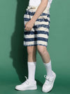 Lil Tomatoes Boys Cotton Looper Bermuda-GBB-S24-1448_NAVY_30