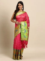 Ornate Threadwork Masterpiece Saree-SZ-IRA-PN-1578