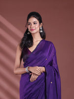 Purple Pure Cotton Soft Saree With Sequined Work-MA59CT06510034