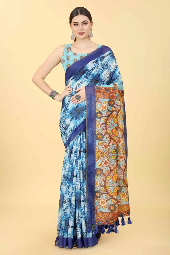 Whisper of Grace Saree-SZ-INDIGO-1427