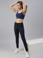 Women's Navy Blue Solid Track Pants-AF-1723-Navyblue