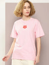 Dillinger Pink Graphic Oversized T-Shirt-WMNCR430PINK-XS