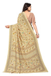 Vimla Women's Beige Crepe Silk Uniform Saree with Blouse-5105_PM