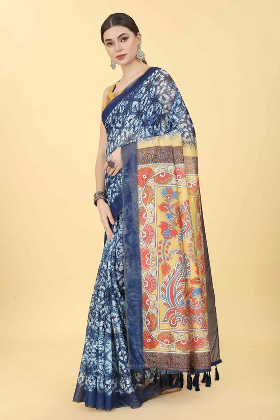 Gentle Hue Drape Saree-SZ-INDIGO-1425