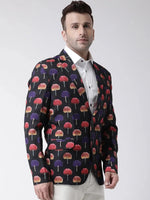 Hangup Men Standard Printed Men Formalwear-D133_2Button_Blazer