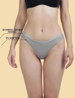 AshleyandAlvis | Bamboo Micro Modal | Anti Bacterial | Women Bikini | Premium Panty | 3X moisture wicking | 50 Wash Guarantee | Pack of 2-AA-BK-MG-SR-S