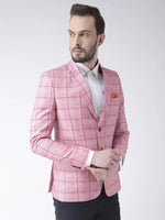 Hangup Men Standard Checkered Men Formalwear-D18CheckBlazer