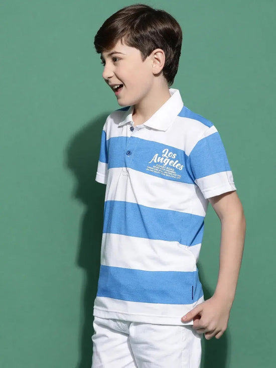 Lil Tomatoes Boys Cotton Polo T-shirt-GBT-S24-1406_BLUE_30