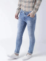 Hangup Men Slim Solid Jeans & Trousers-JeansWashing