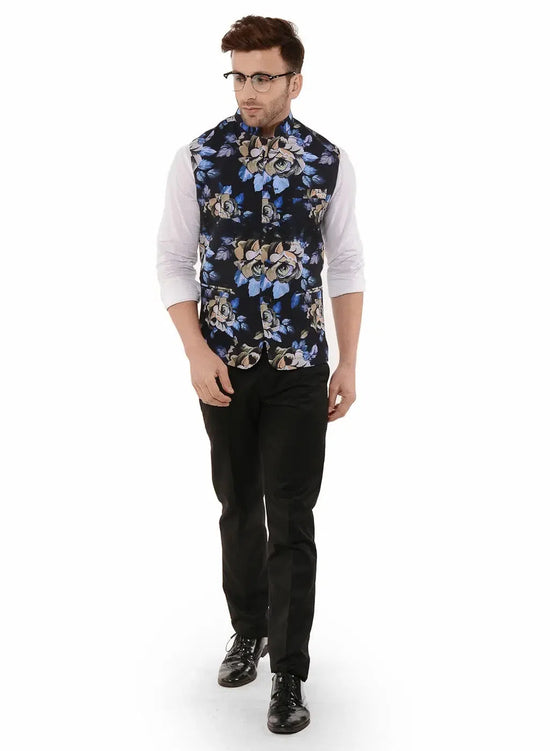 Hangup Men Standard Printed Men's Indian Wear-3APrintedNehru