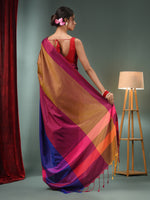 Multicolour Blended Silk Handwoven Soft Saree-MA50BSL01530144